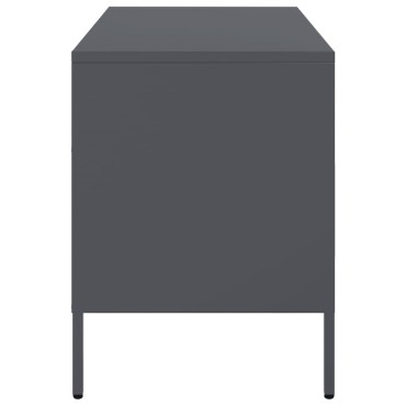 vidaXL Έπιπλο Τηλεόρασης Ανθρακί 68x39x50,5cm από Χάλυβα
