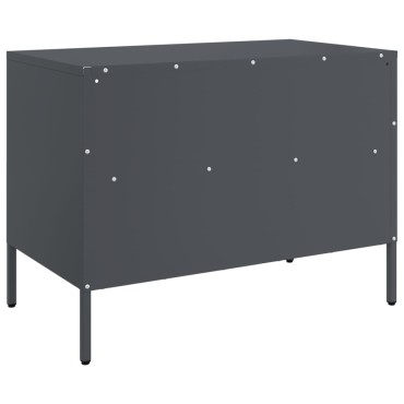 vidaXL Έπιπλο Τηλεόρασης Ανθρακί 68x39x50,5cm από Χάλυβα