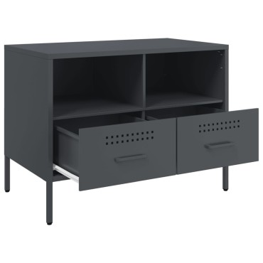 vidaXL Έπιπλο Τηλεόρασης Ανθρακί 68x39x50,5cm από Χάλυβα