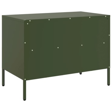 vidaXL Έπιπλο Τηλεόρασης Πράσινο Λαδί 68x39x50,5cm από Ατσάλι
