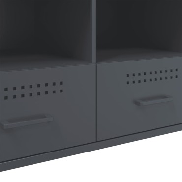 vidaXL Έπιπλο Τηλεόρασης Ανθρακί 100,5x39x50,5cm από Ατσάλι