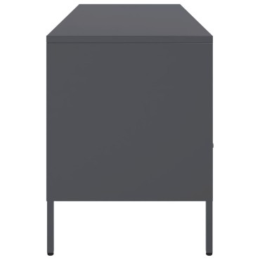 vidaXL Έπιπλο Τηλεόρασης Ανθρακί 100,5x39x50,5cm από Ατσάλι
