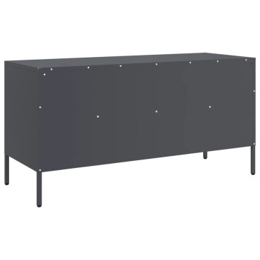 vidaXL Έπιπλο Τηλεόρασης Ανθρακί 100,5x39x50,5cm από Ατσάλι
