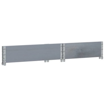 vidaXL Ζαρντινιέρα Κήπου Γκρι 80x60 εκ. από Μασίφ Ξύλο Πεύκου