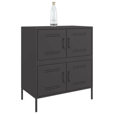 vidaXL Ντουλάπι Μαύρο 68x39x79cm από Ατσάλι 1 τεμ.