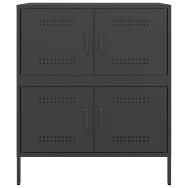 vidaXL Ντουλάπι Μαύρο 68x39x79cm από Ατσάλι 1 τεμ.