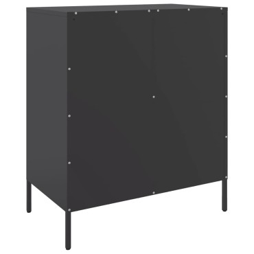 vidaXL Ντουλάπι Μαύρο 68x39x79cm από Ατσάλι 1 τεμ.