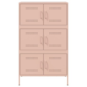 vidaXL Ντουλάπι Ροζ 68x39x113cm από Ατσάλι 1 τεμ.