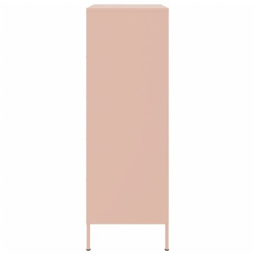 vidaXL Ντουλάπι Ροζ 68x39x113cm από Ατσάλι 1 τεμ.