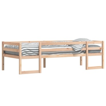 vidaXL Πλαίσιο Παιδικού Κρεβατιού 90x190cm από Μασίφ Ξύλο Πεύκου 1 τεμ. - Μονό