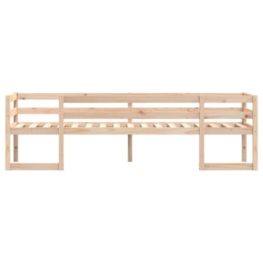 vidaXL Πλαίσιο Παιδικού Κρεβατιού 90x190cm από Μασίφ Ξύλο Πεύκου 1 τεμ. - Μονό