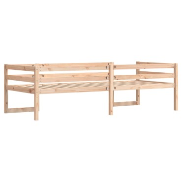 vidaXL Πλαίσιο Παιδικού Κρεβατιού 90x190cm από Μασίφ Ξύλο Πεύκου 1 τεμ. - Μονό