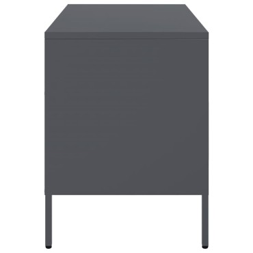 vidaXL Έπιπλα Τηλεόρασης 2 τεμ. Ανθρακί 68x39x50,5cm από Χάλυβα