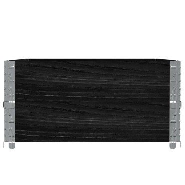 vidaXL Ζαρντινιέρα Κήπου Μαύρη 120 x 80 εκ. από Μασίφ Ξύλο Πεύκου