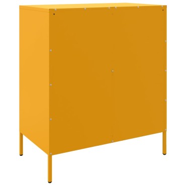 vidaXL Ντουλάπι Μουσταρδί 68x39x79cm από Ατσάλι 1 τεμ.