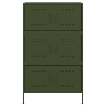 vidaXL Ντουλάπι Πράσινο Λαδί 68x39x113cm από Ατσάλι 1 τεμ.