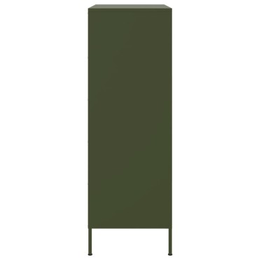 vidaXL Ντουλάπι Πράσινο Λαδί 68x39x113cm από Ατσάλι 1 τεμ.
