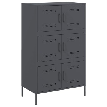 vidaXL Ντουλάπι Ανθρακί 68x39x113cm από Ατσάλι 1 τεμ.