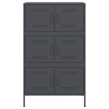 vidaXL Ντουλάπι Ανθρακί 68x39x113cm από Ατσάλι 1 τεμ.