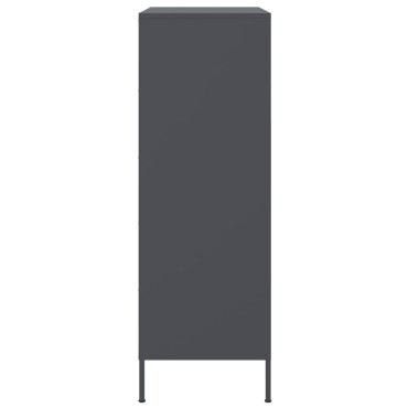 vidaXL Ντουλάπι Ανθρακί 68x39x113cm από Ατσάλι 1 τεμ.