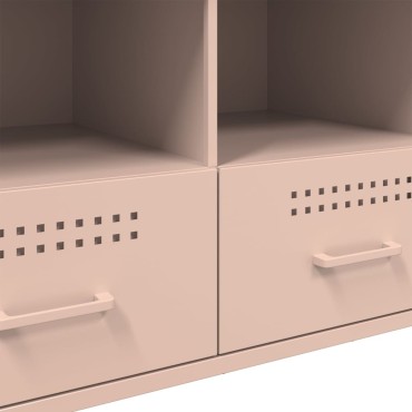 vidaXL Έπιπλο Τηλεόρασης Ροζ 100,5x39x50,5cm από Ατσάλι