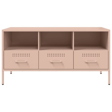 vidaXL Έπιπλο Τηλεόρασης Ροζ 100,5x39x50,5cm από Ατσάλι