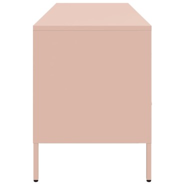 vidaXL Έπιπλο Τηλεόρασης Ροζ 100,5x39x50,5cm από Ατσάλι