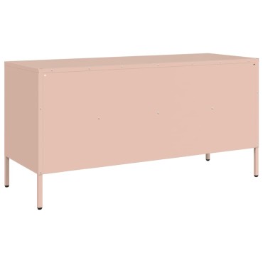 vidaXL Έπιπλο Τηλεόρασης Ροζ 100,5x39x50,5cm από Ατσάλι