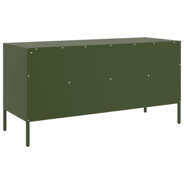 vidaXL Έπιπλο Τηλεόρασης Πράσινο Λαδί 100,5x39x50,5cm από Ατσάλι