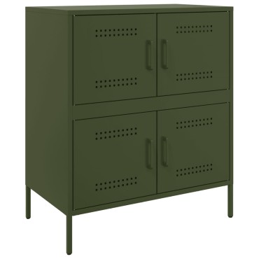 vidaXL Ντουλάπι Πράσινο Λαδί 68x39x79cm από Ατσάλι 1 τεμ.