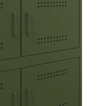 vidaXL Ντουλάπι Πράσινο Λαδί 68x39x79cm από Ατσάλι 1 τεμ.