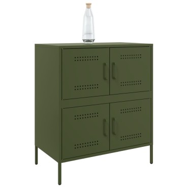 vidaXL Ντουλάπι Πράσινο Λαδί 68x39x79cm από Ατσάλι 1 τεμ.