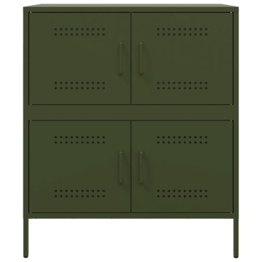 vidaXL Ντουλάπι Πράσινο Λαδί 68x39x79cm από Ατσάλι 1 τεμ.