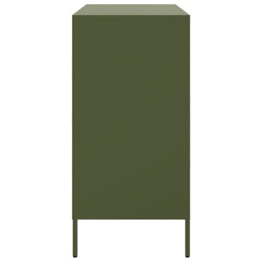 vidaXL Ντουλάπι Πράσινο Λαδί 68x39x79cm από Ατσάλι 1 τεμ.