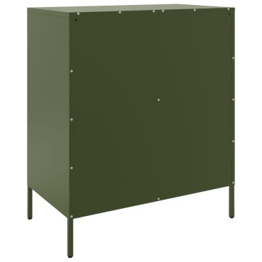 vidaXL Ντουλάπι Πράσινο Λαδί 68x39x79cm από Ατσάλι 1 τεμ.