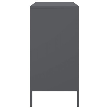 vidaXL Μπουφές Ανθρακί 68x39x79cm από Ατσάλι 1 τεμ.