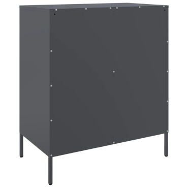 vidaXL Μπουφές Ανθρακί 68x39x79cm από Ατσάλι 1 τεμ.