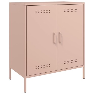 vidaXL Ντουλάπι Ροζ 68x39x79cm από Ατσάλι 1 τεμ.