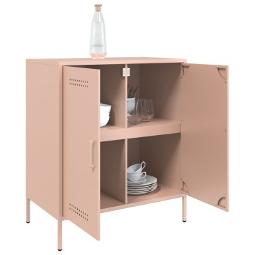 vidaXL Ντουλάπι Ροζ 68x39x79cm από Ατσάλι 1 τεμ.