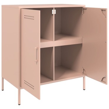 vidaXL Ντουλάπι Ροζ 68x39x79cm από Ατσάλι 1 τεμ.