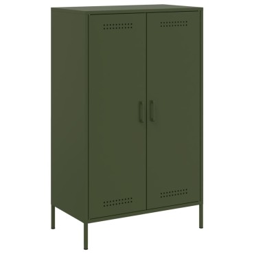 vidaXL Ντουλάπι Πράσινο Λαδί 68x39x113cm από Ατσάλι 1 τεμ.