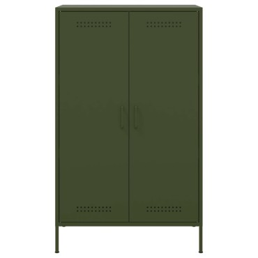 vidaXL Ντουλάπι Πράσινο Λαδί 68x39x113cm από Ατσάλι 1 τεμ.