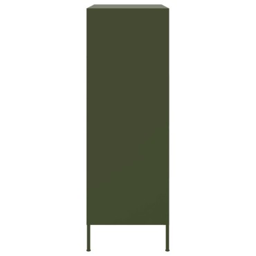 vidaXL Ντουλάπι Πράσινο Λαδί 68x39x113cm από Ατσάλι 1 τεμ.