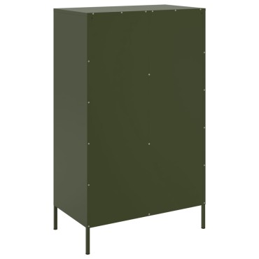 vidaXL Ντουλάπι Πράσινο Λαδί 68x39x113cm από Ατσάλι 1 τεμ.