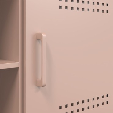 vidaXL Έπιπλο Τηλεόρασης Ροζ 100,5x39x50,5cm από Ατσάλι