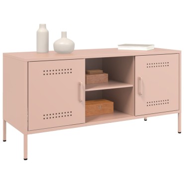 vidaXL Έπιπλο Τηλεόρασης Ροζ 100,5x39x50,5cm από Ατσάλι