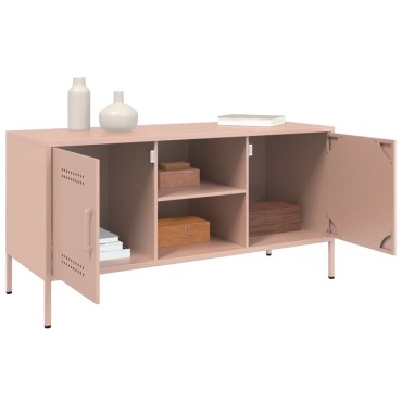 vidaXL Έπιπλο Τηλεόρασης Ροζ 100,5x39x50,5cm από Ατσάλι