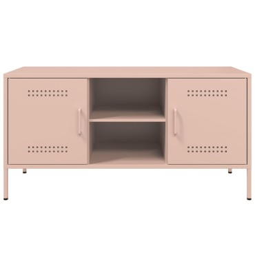 vidaXL Έπιπλο Τηλεόρασης Ροζ 100,5x39x50,5cm από Ατσάλι