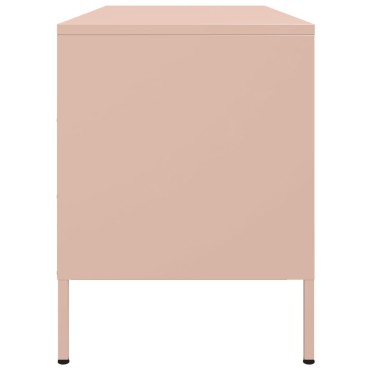 vidaXL Έπιπλο Τηλεόρασης Ροζ 100,5x39x50,5cm από Ατσάλι