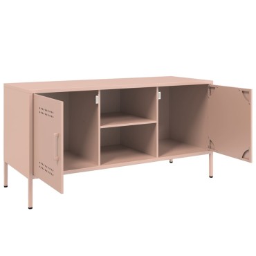 vidaXL Έπιπλο Τηλεόρασης Ροζ 100,5x39x50,5cm από Ατσάλι
